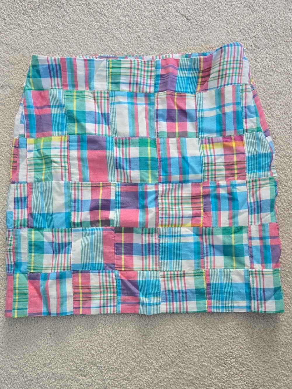 Talbots Patchwork Madras Skirt, Size 4P